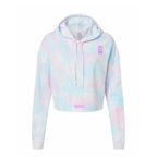Cotton-Candy Boss Cropped Hoodie