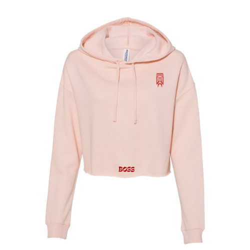 Blushed Boss Cropped Hoodie