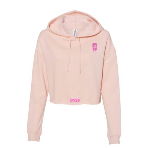 Blushed Boss Cropped Hoodie