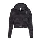 Camo Boss Cropped Hoodie