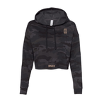 Camo Boss Cropped Hoodie