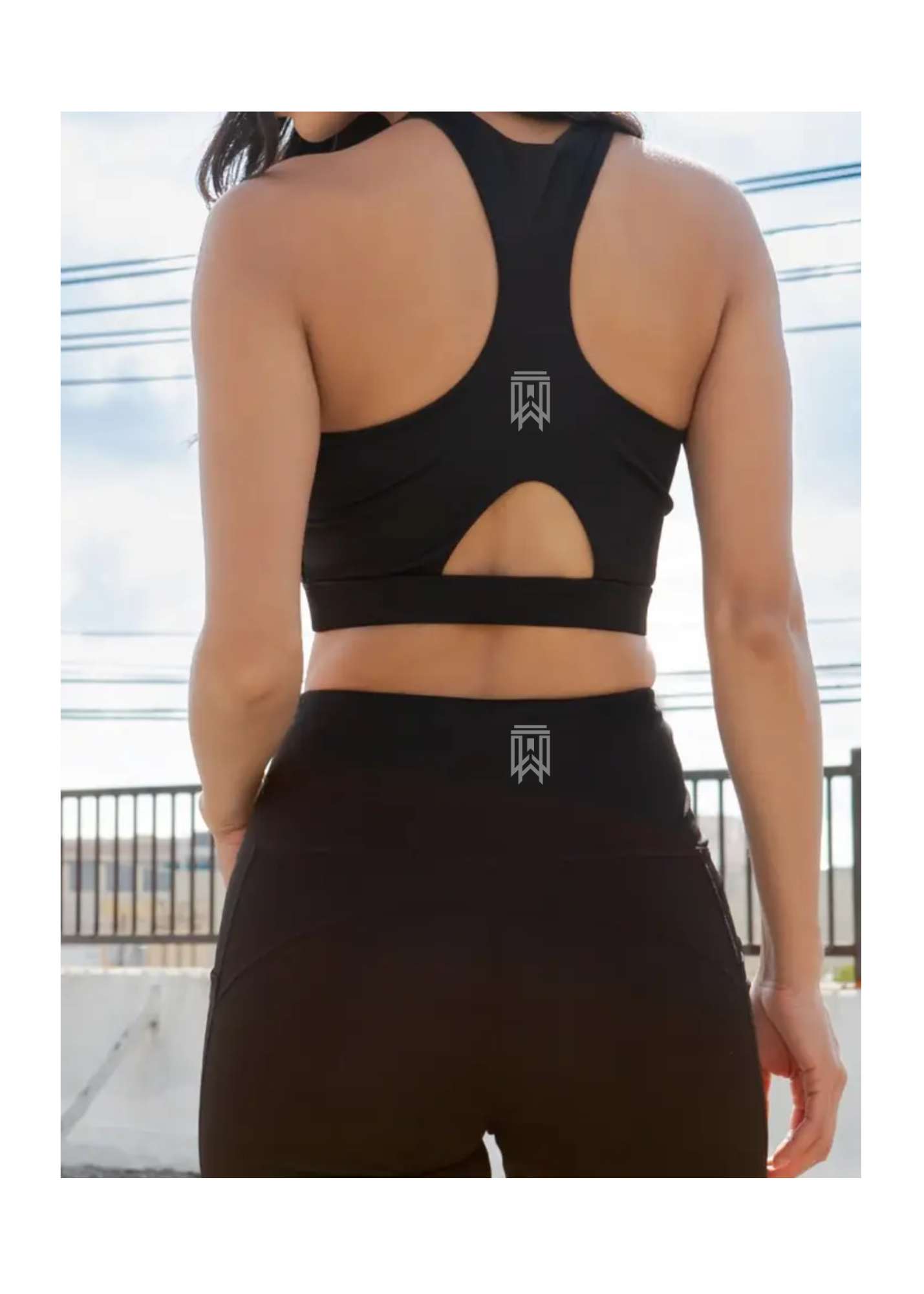 Workout top and bottom set
